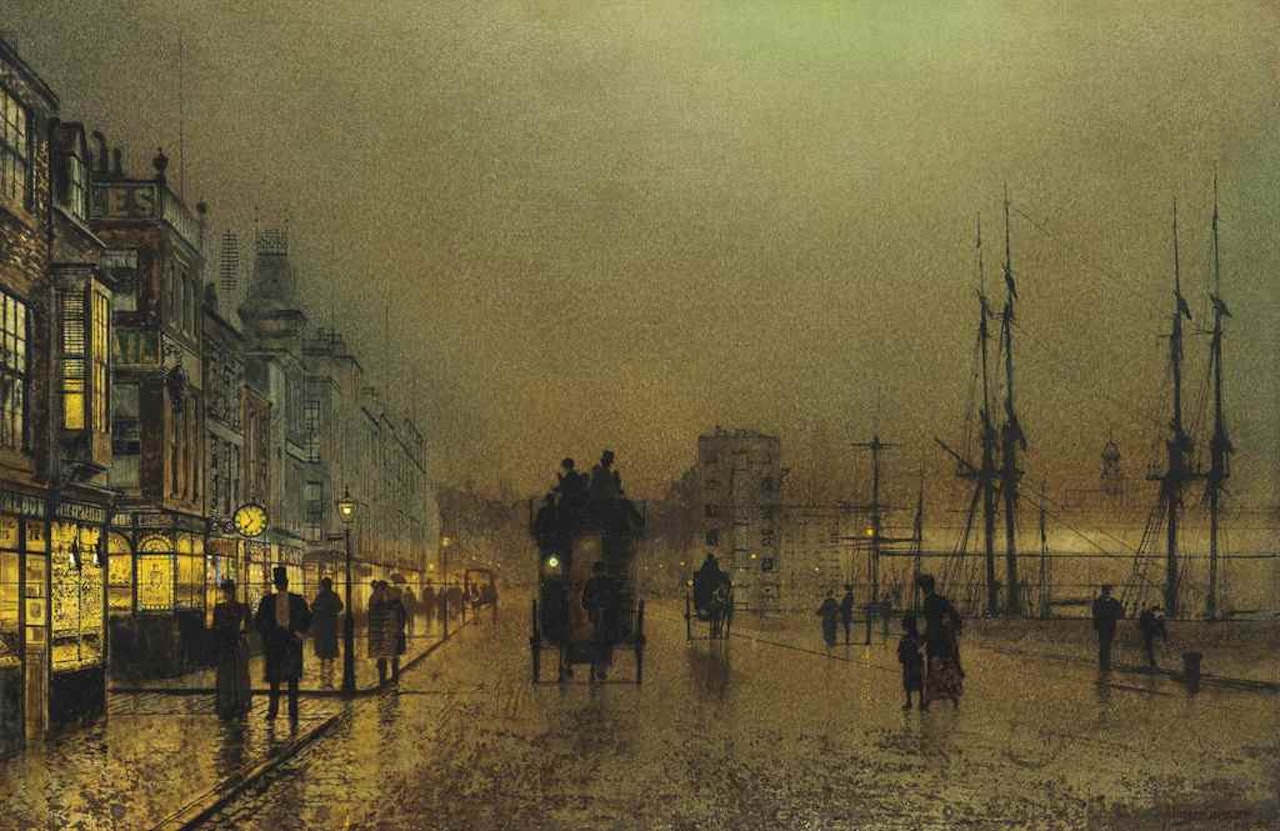 Glasgow, twilight by John Atkinson Grimshaw
