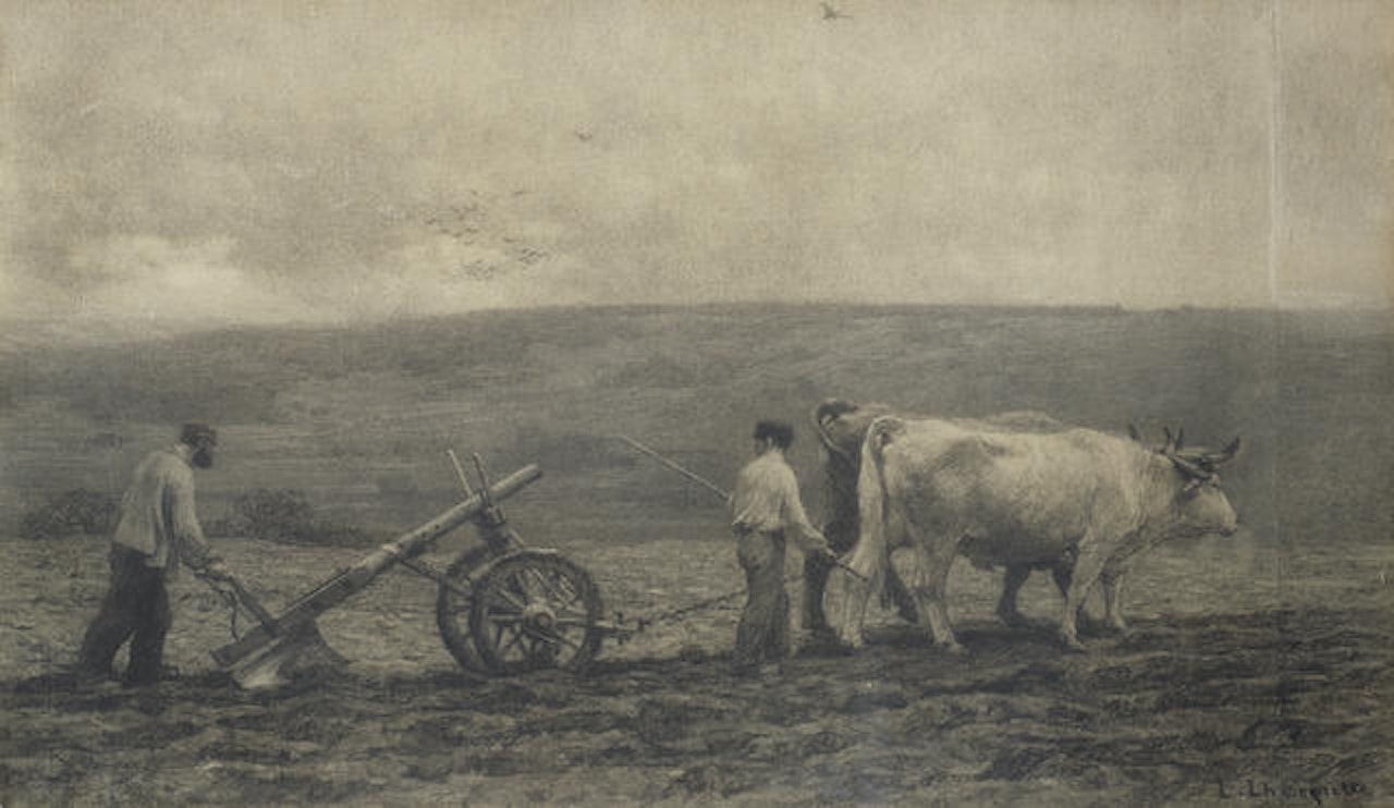 Le Labourage by Léon Augustin Lhermitte