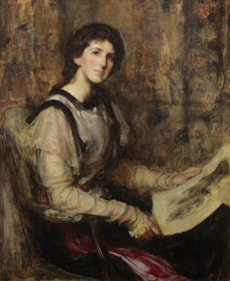 Portrait of Mrs Senior (née Hammersley) (1864-1943) by James Jebusa Shannon