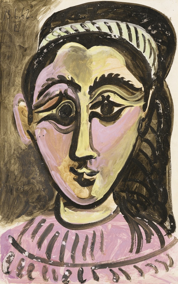 TÊTE DE FEMME. FACE by Pablo Picasso