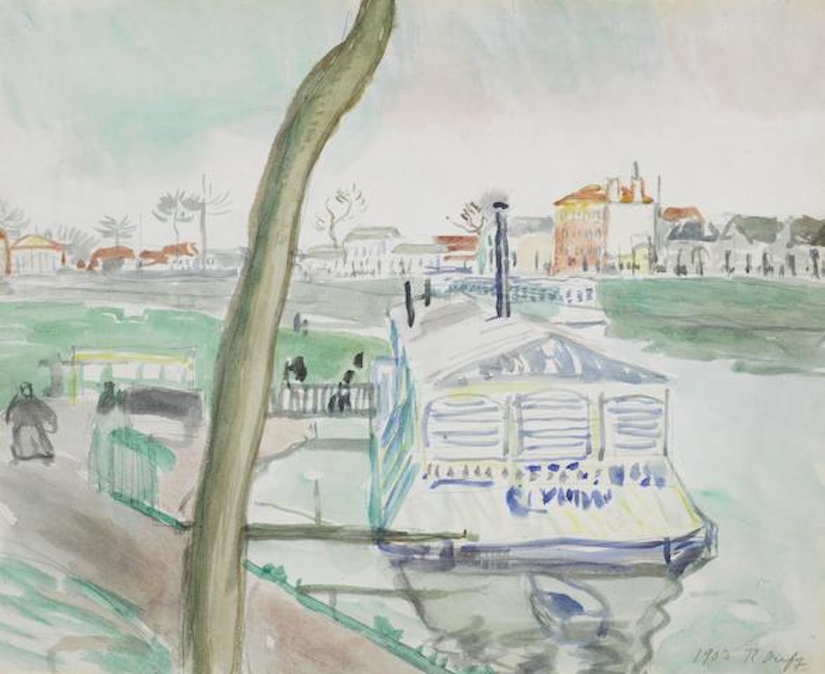 La péniche by Raoul Dufy