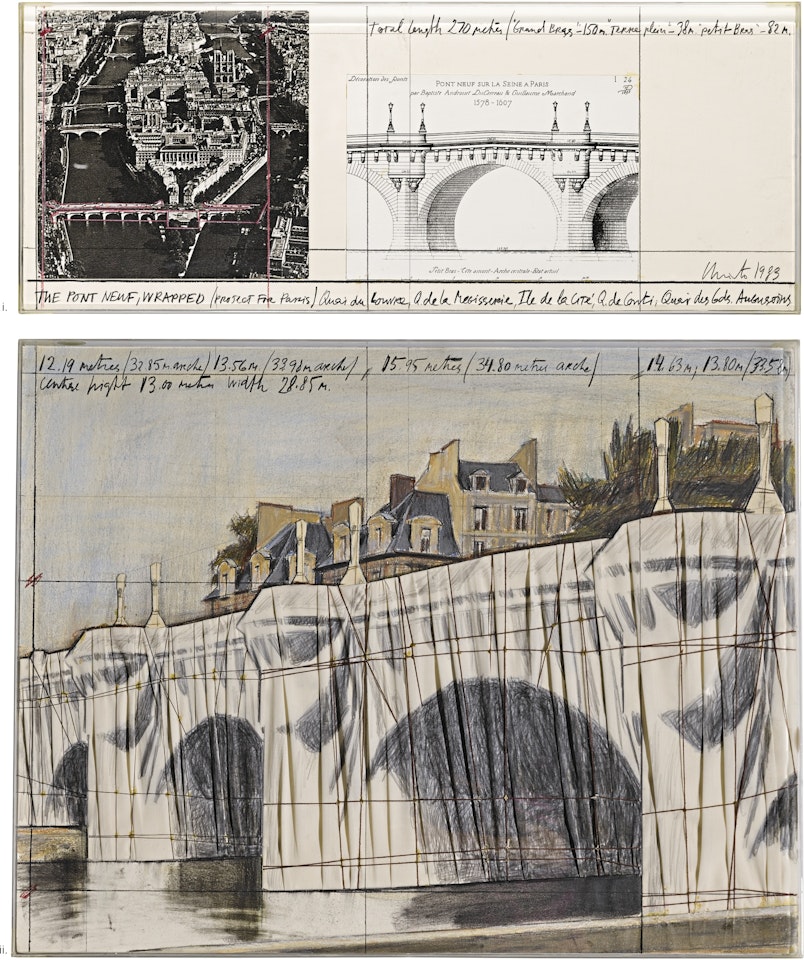 THE PONT NEUF, WRAPPED (PROJECT FOR PARIS) by Christo