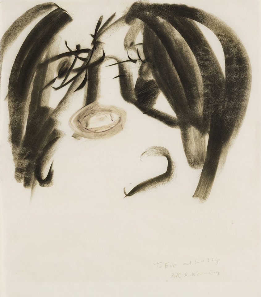 FEMALE HEAD (THE JAZZ SINGER) by Willem de Kooning