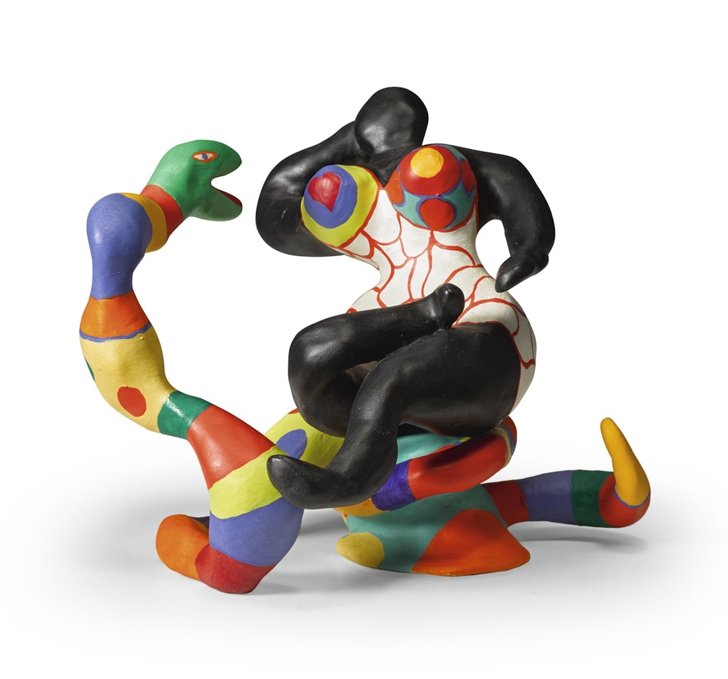 NANA ASSISE SUR UN SERPENT by Niki de Saint Phalle
