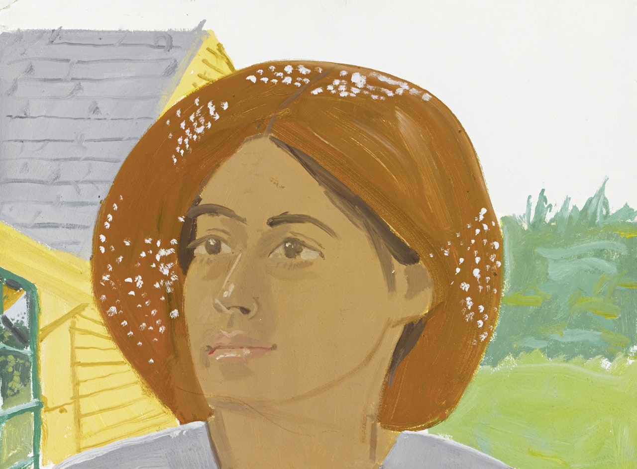 ORANGE HAT 2 by Alex Katz