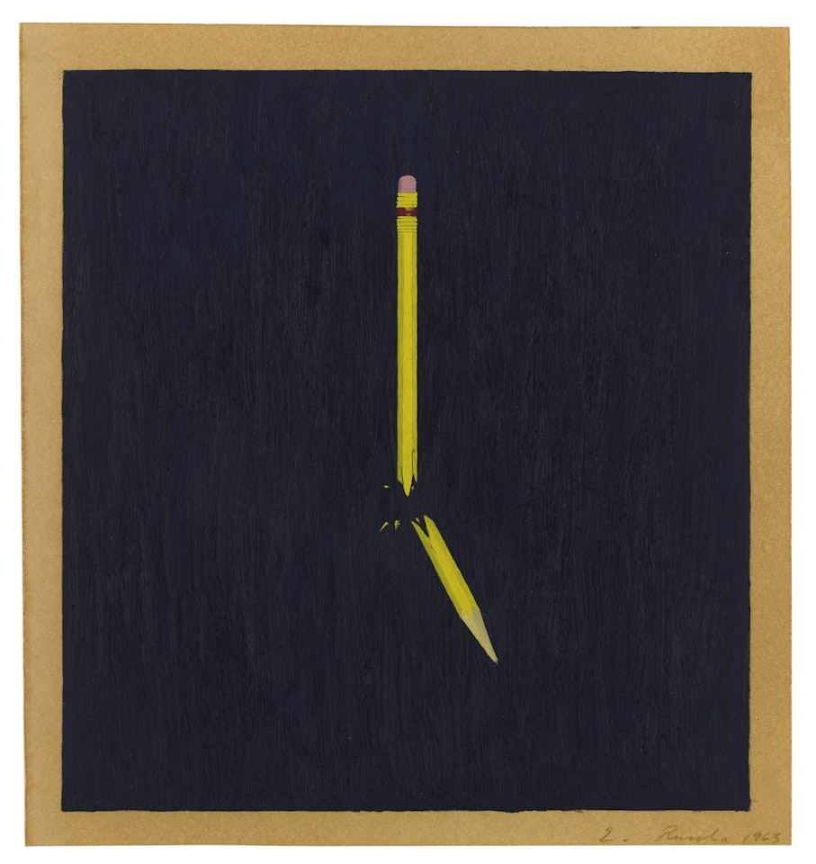 BROKEN PENCIL  by Ed Ruscha