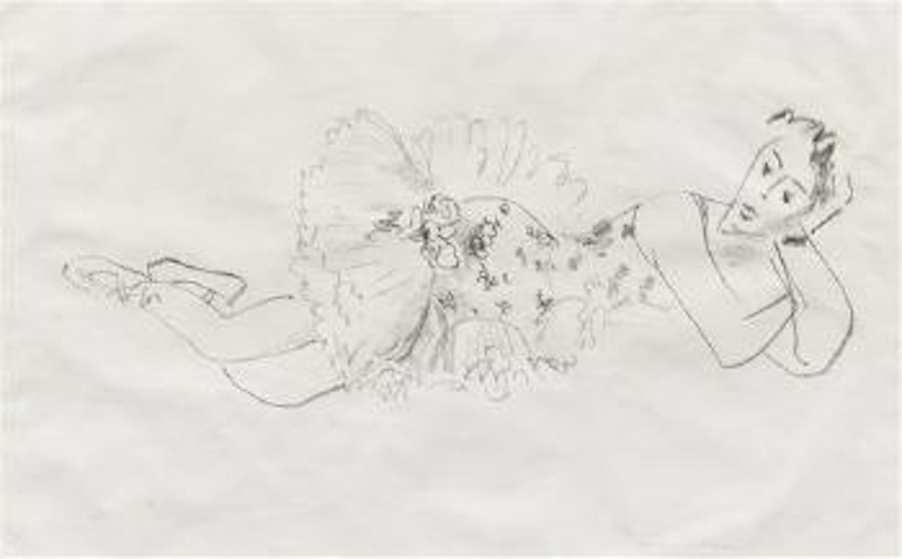 Danseuse allongée, tête accoudée (Dix danseuses) by Henri Matisse