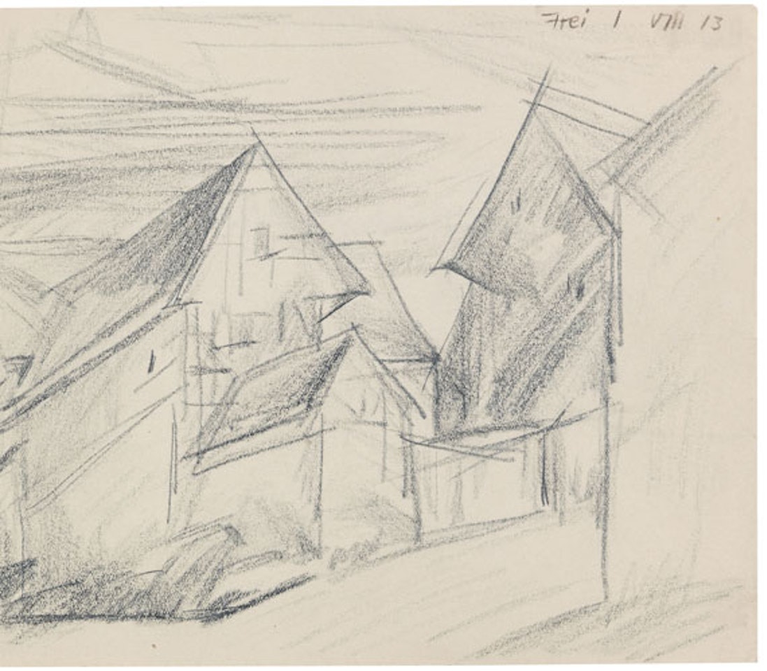 Niedergrundstedt by Lyonel Feininger