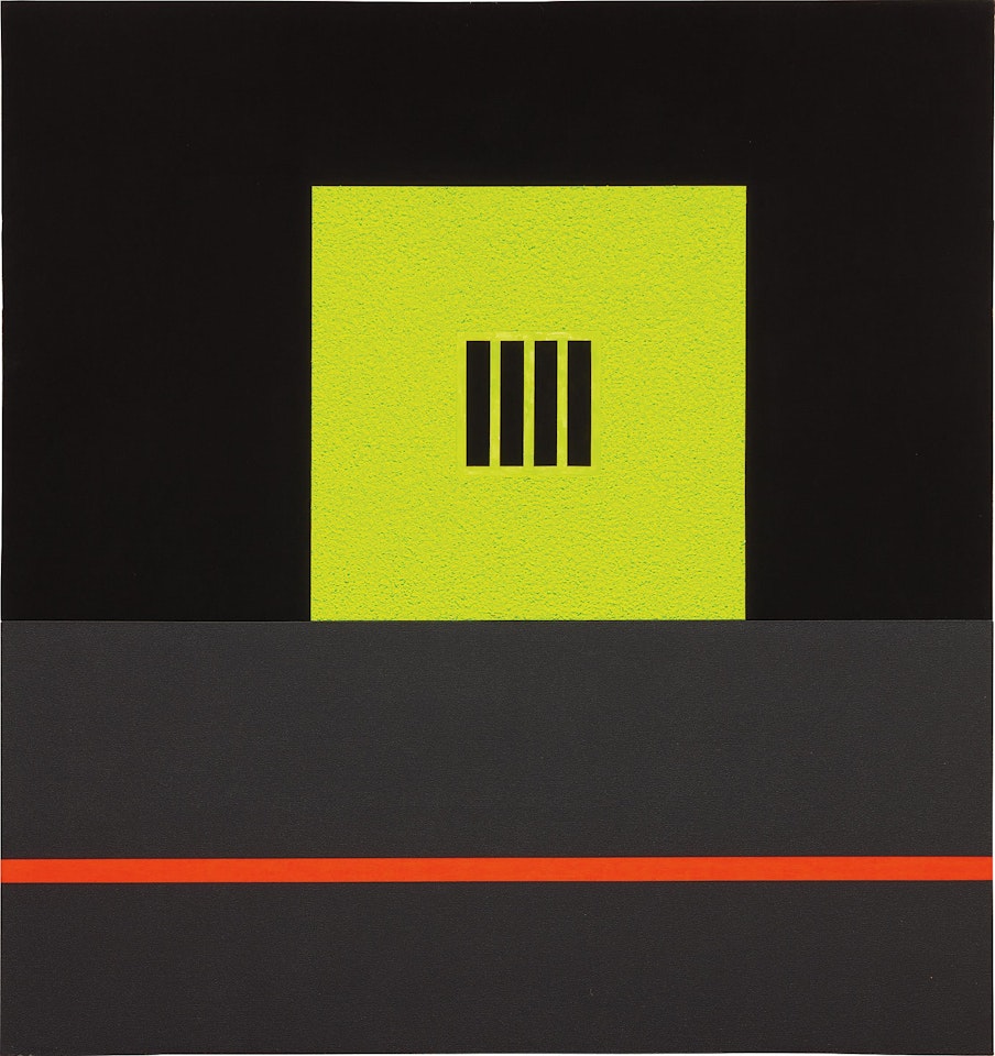 Yellow Prison with Underground Conduit by Peter Halley