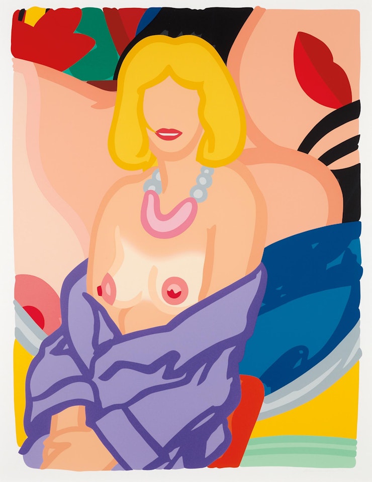 Claire with Robe Half Off (Vivienne), from Portfolio 90 by Tom Wesselmann