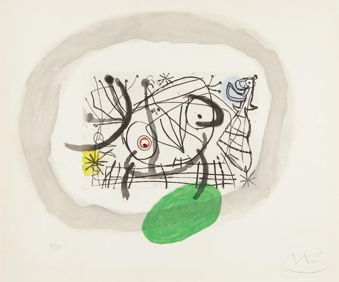 Fissures: one plate by Joan Miró