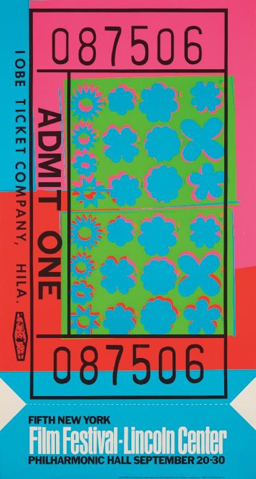 Lincoln Center Ticket by Andy Warhol