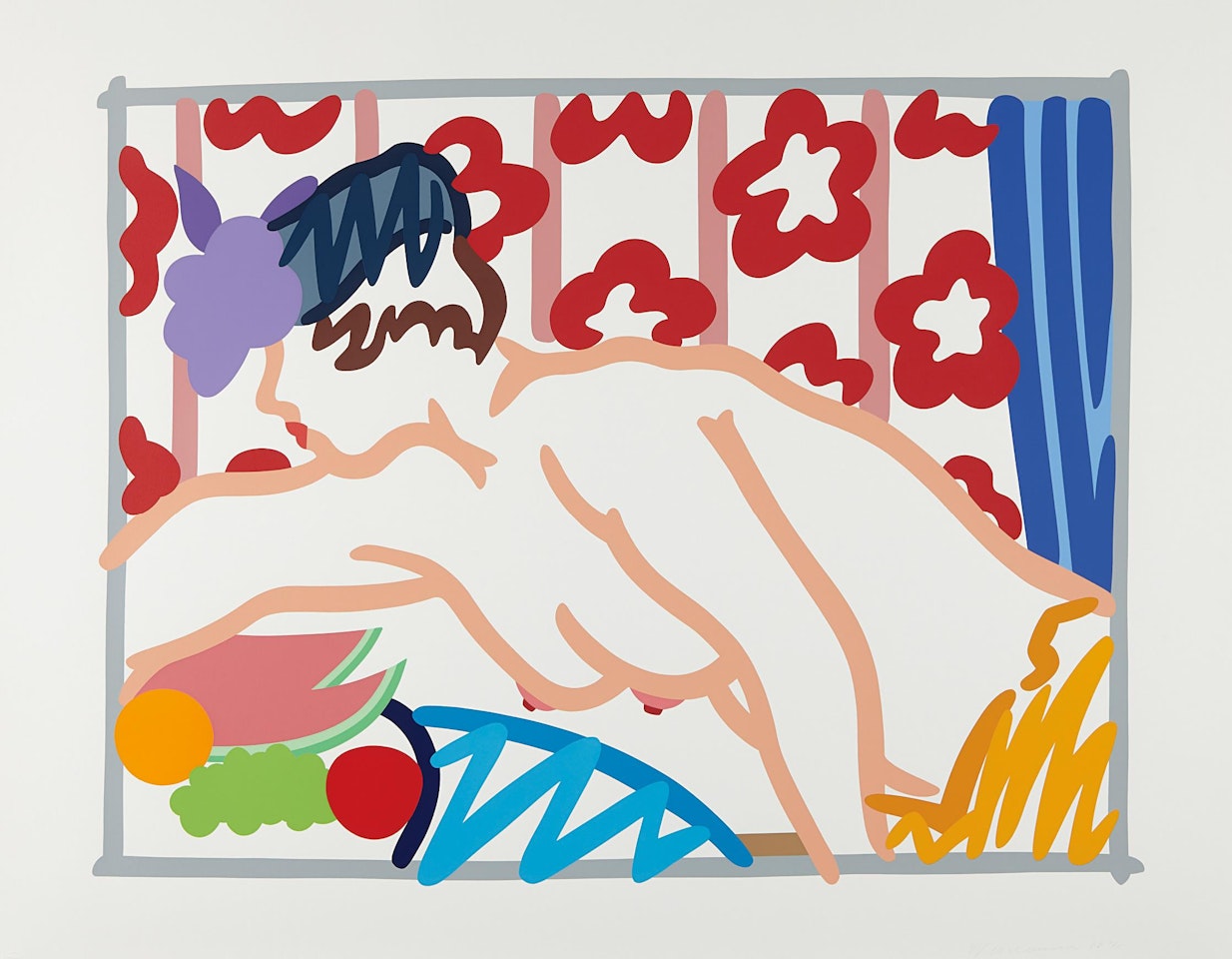 Judy Reaching Over Table by Tom Wesselmann