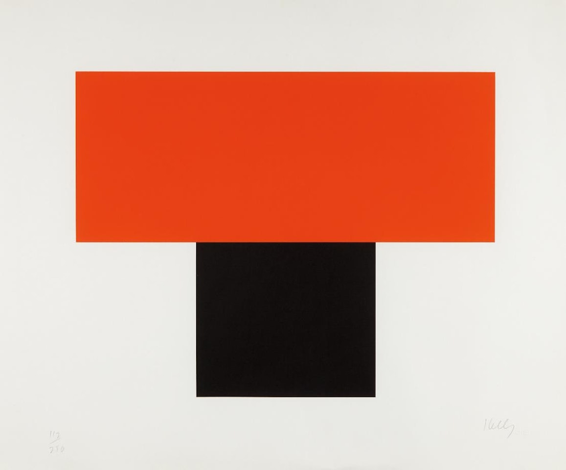 Red-Orange over Black by Ellsworth Kelly