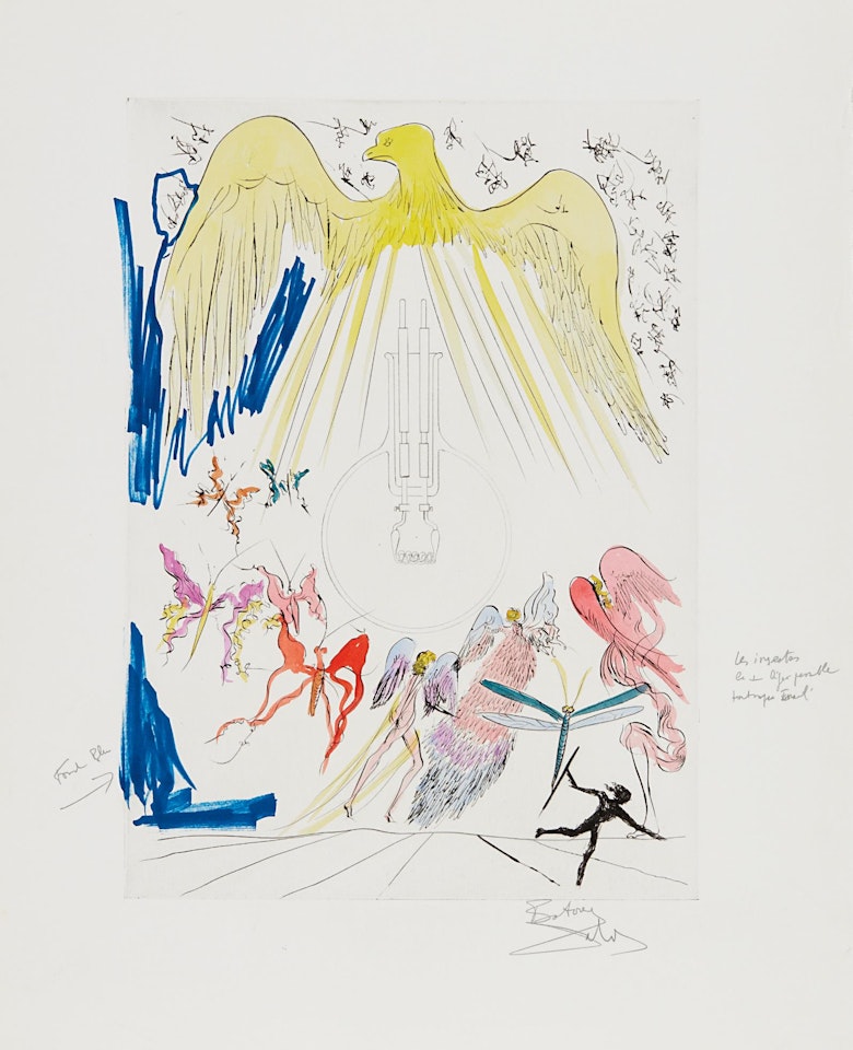 L'Ampoule à incandescence (The Electric Lightbulb), for Hommage à Leonardo da Vinci (American Inventions) by Salvador Dali