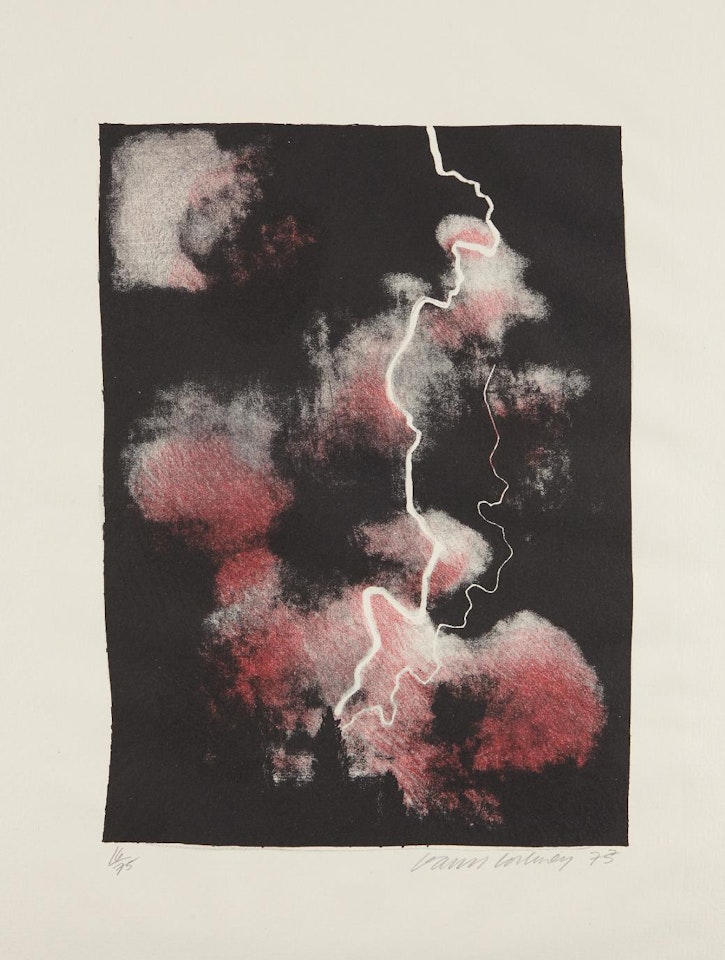 Smaller Study of Lightning by David Hockney