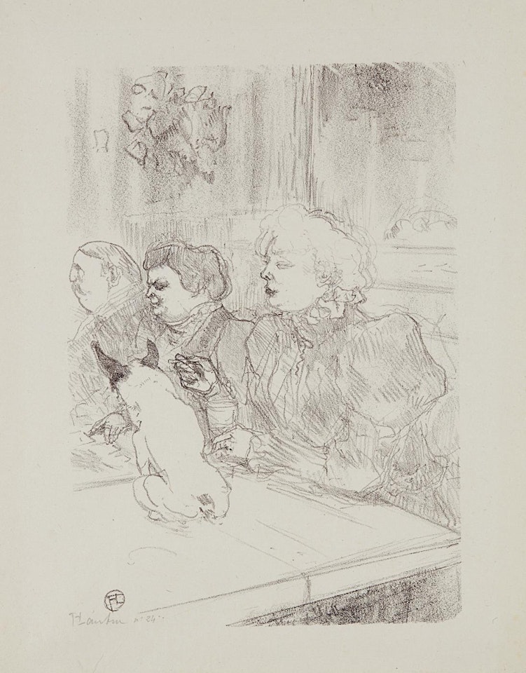 A la souris - Madame Palmyre (In the Cabaret “La Souris" (The Mouse) – Mrs. Palmyre) by Henri de Toulouse-Lautrec