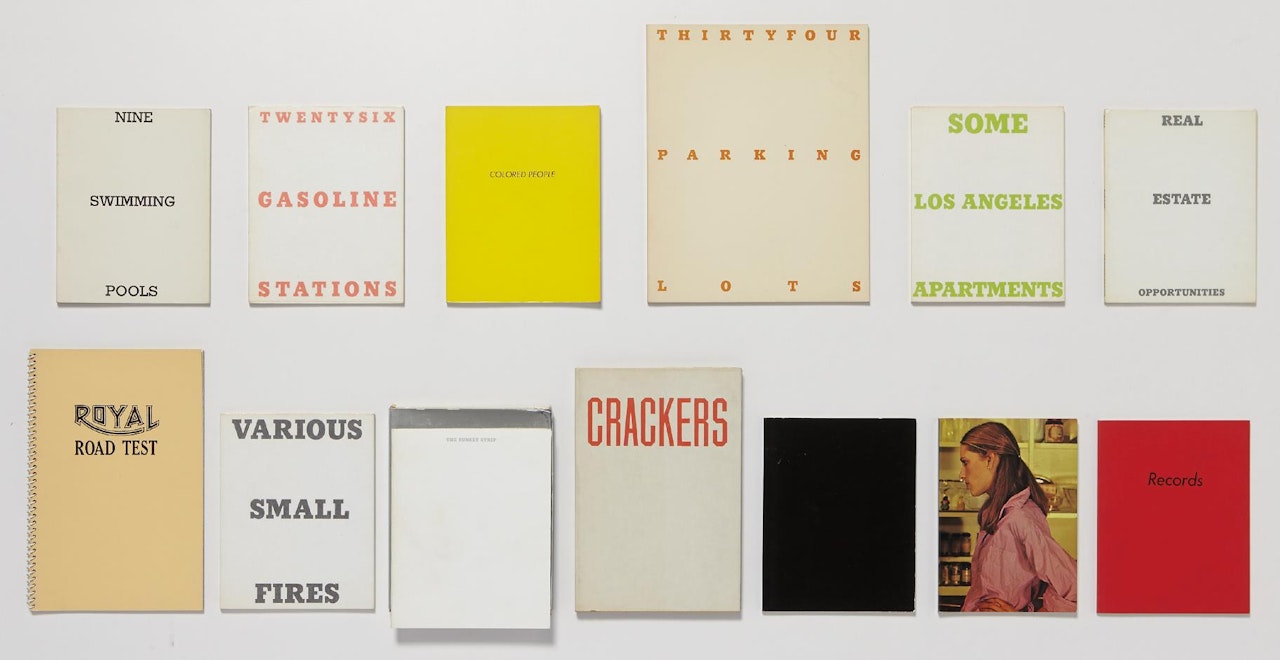 A collection of thirteen artist's books by Ed Ruscha