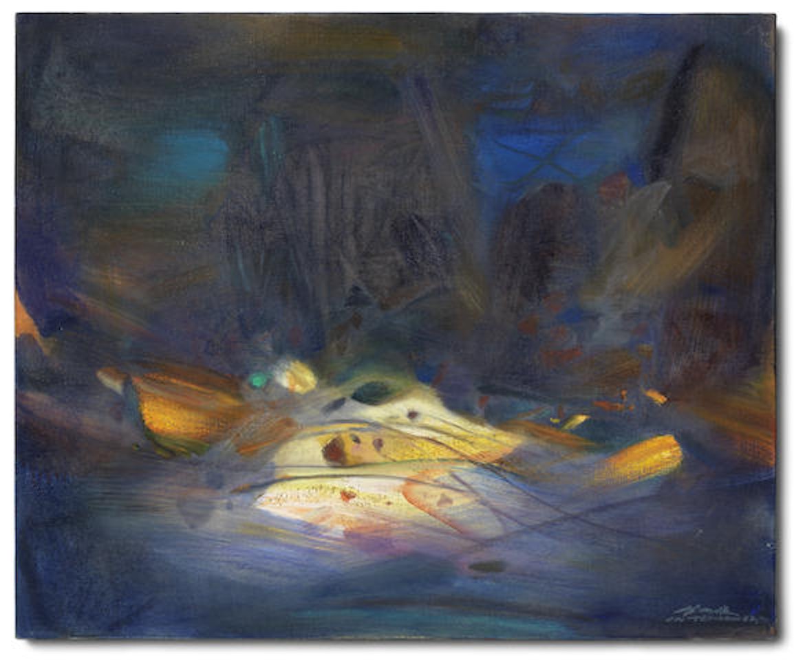 Nuit éclairée 1987 by Chu Teh-Chun