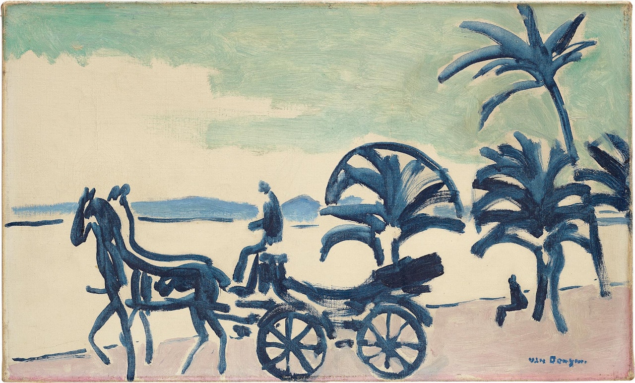 Voiture à Cheval, Cannes by Kees van Dongen