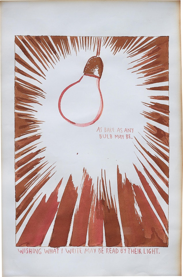Bulb by Raymond Pettibon