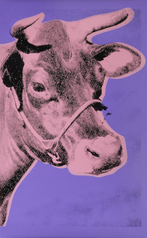 Cow II (purple) by Andy Warhol