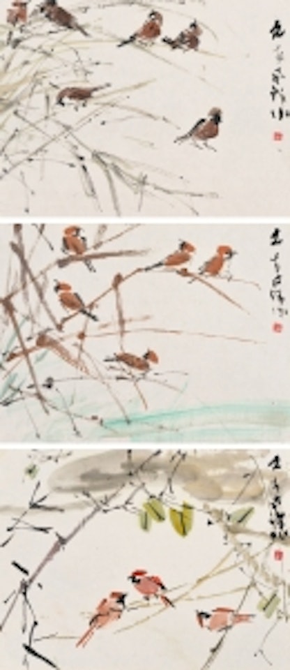 Sparrows by Chen Wen Hsi