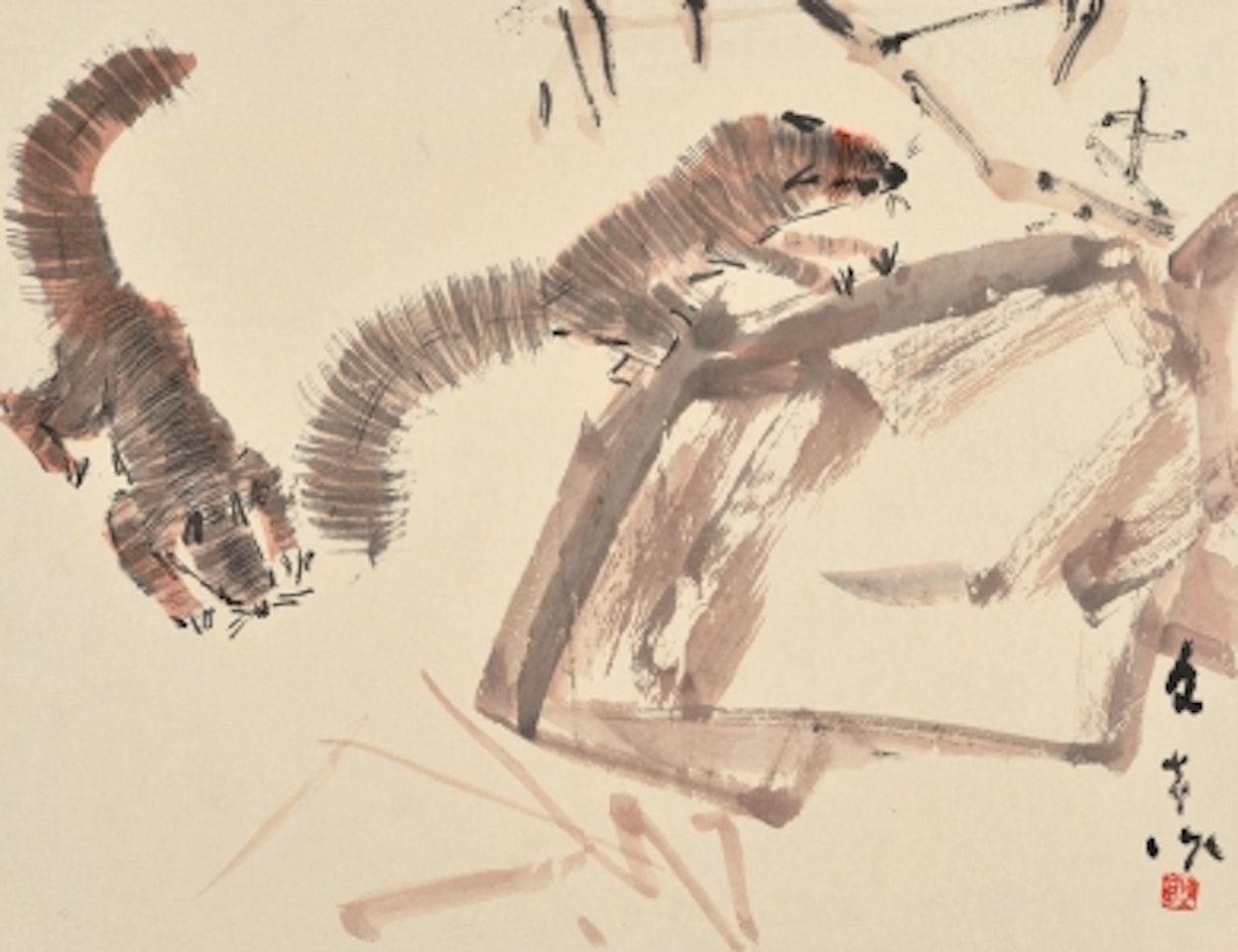 Squirrels by Chen Wen Hsi