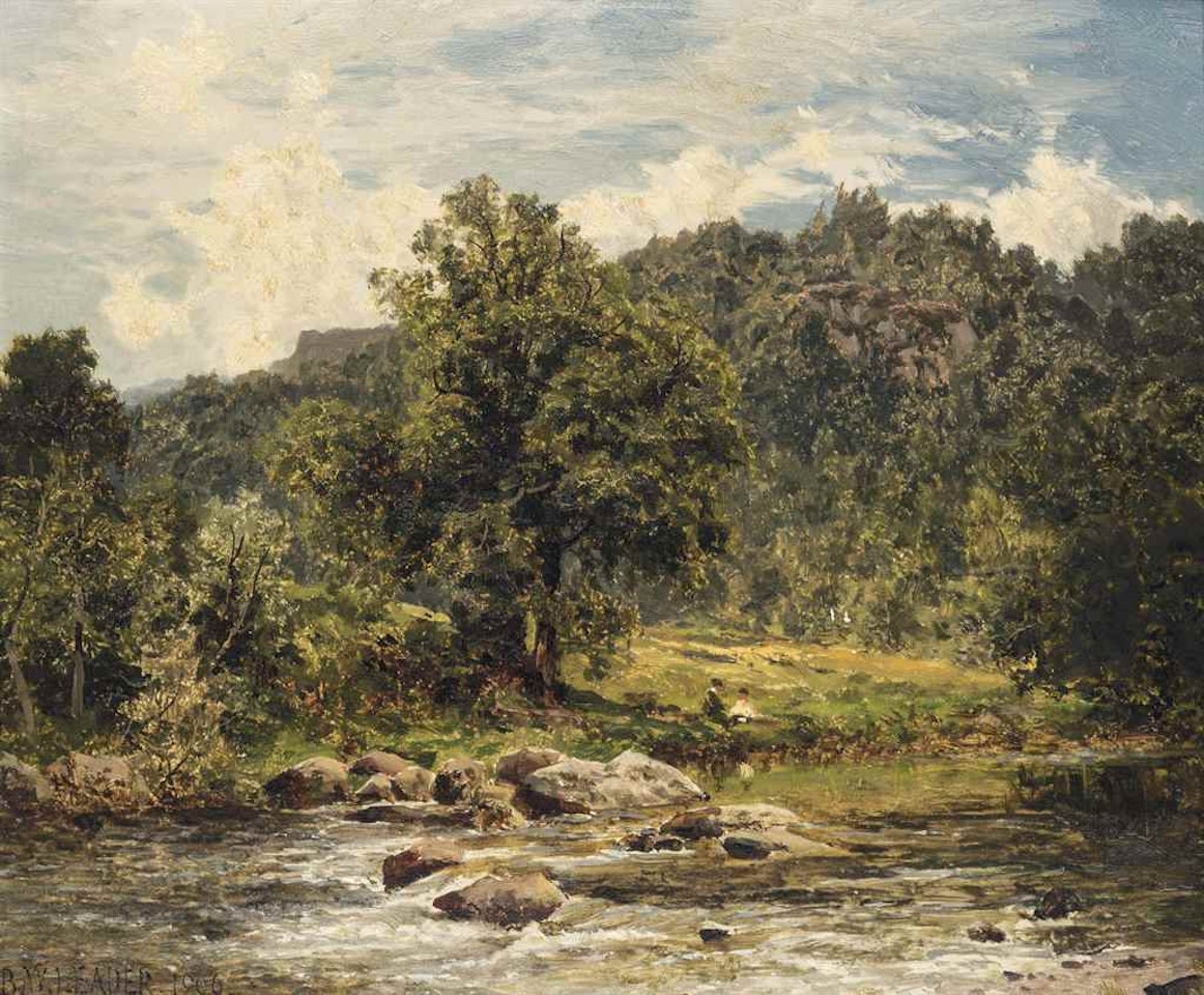 Along the shallows by Benjamin Williams Leader