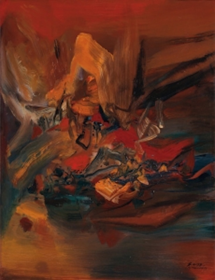 Red Composition by Chu Teh-Chun