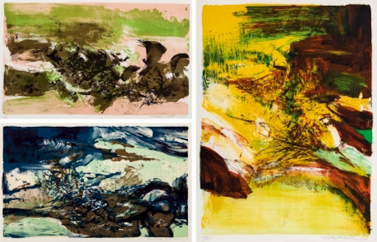 In Honour of the Picture and of Poetry; In Honour of the Picture and of Poetry; & Untitled by Zao Wou-Ki