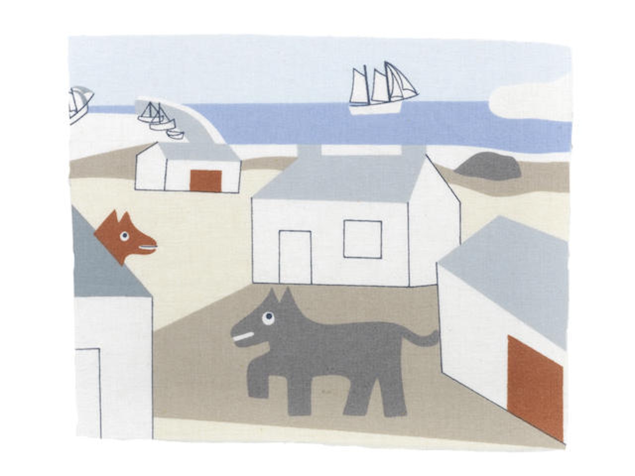 George and Rufus by Ben Nicholson, O.M.