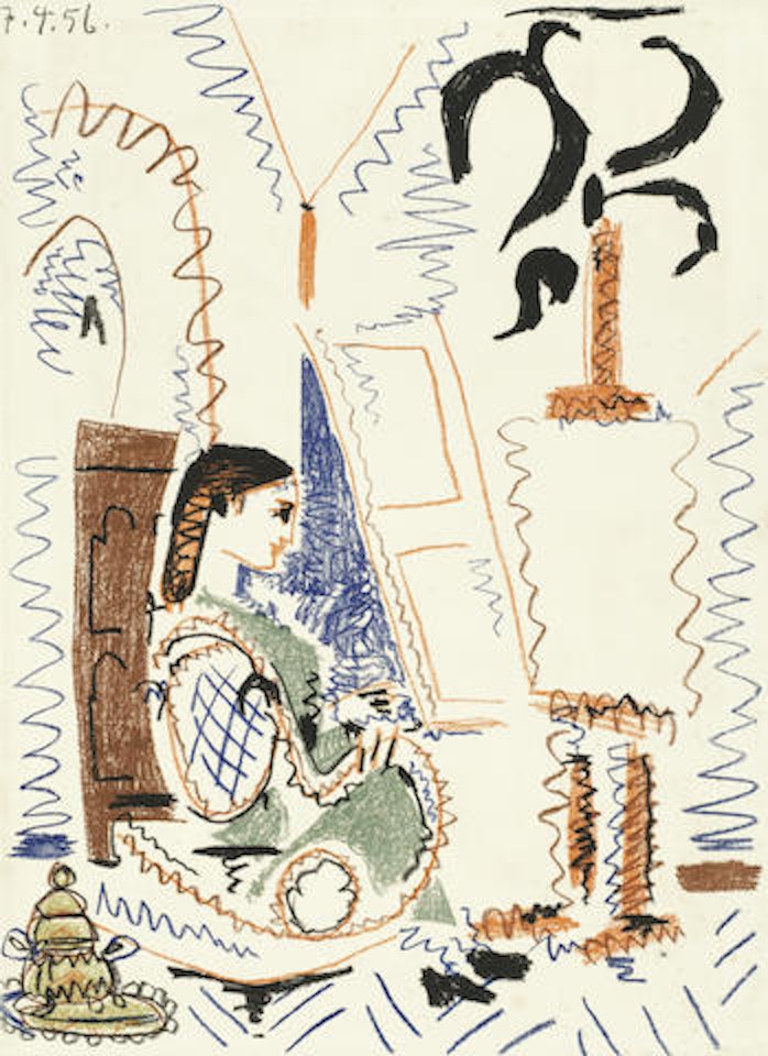 L'Atelier de Cannes, from 'Dans l'Atelier de Picasso' (Mourlot 279; Bloch 794) by Pablo Picasso