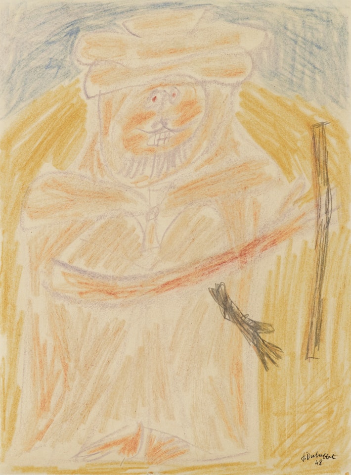 ARABE AU BÂTON by Jean Dubuffet