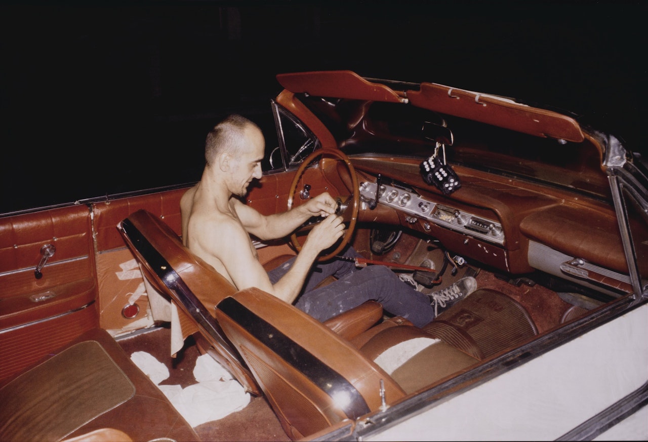 BRUCE IN HIS CAR, NYC by Nan Goldin