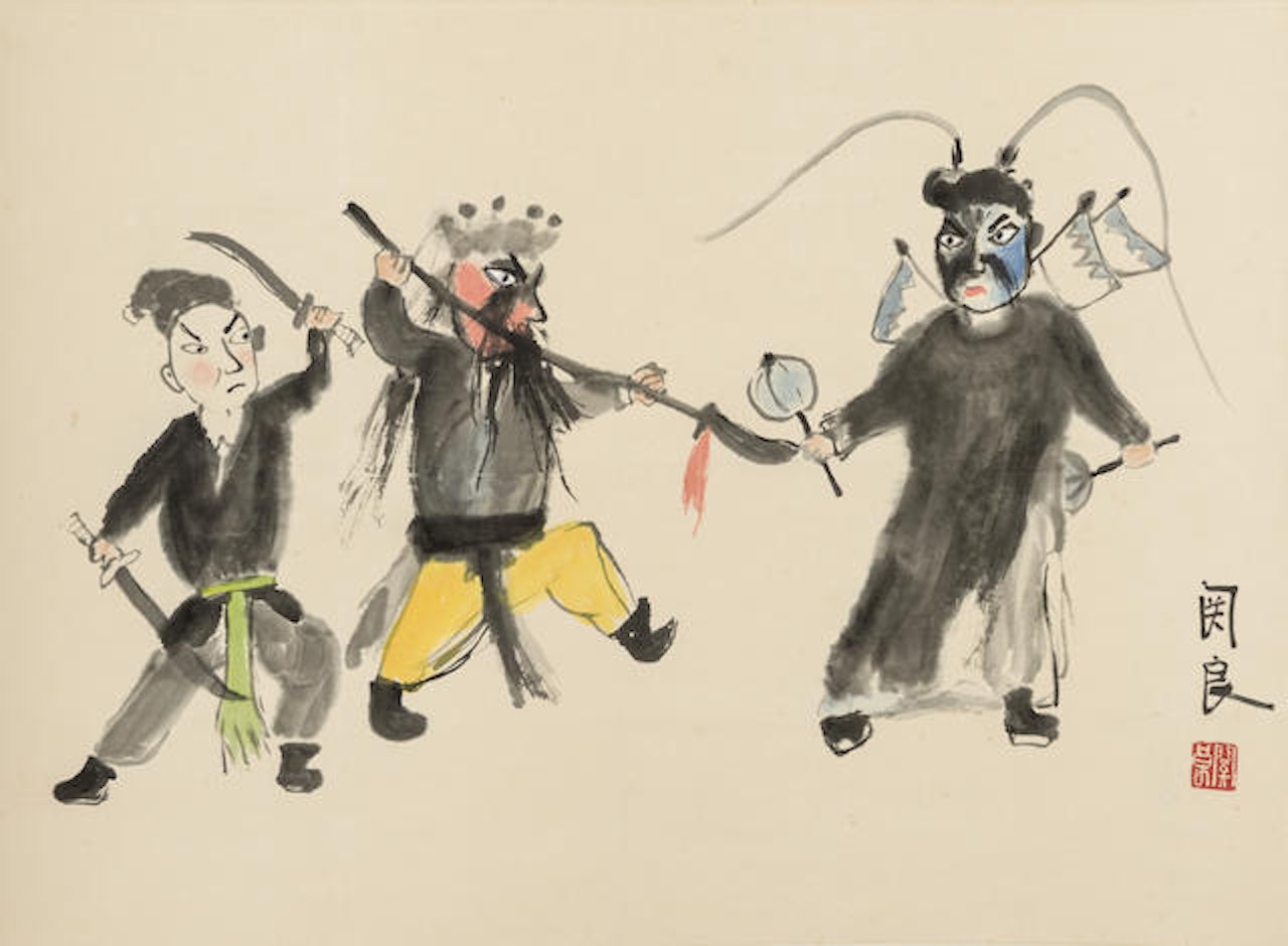 Opera Figures by Guan Liang