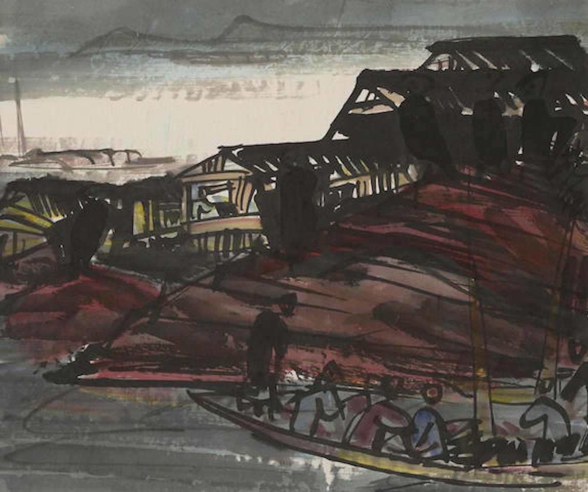 Landscape With Boat by Lin Fengmian