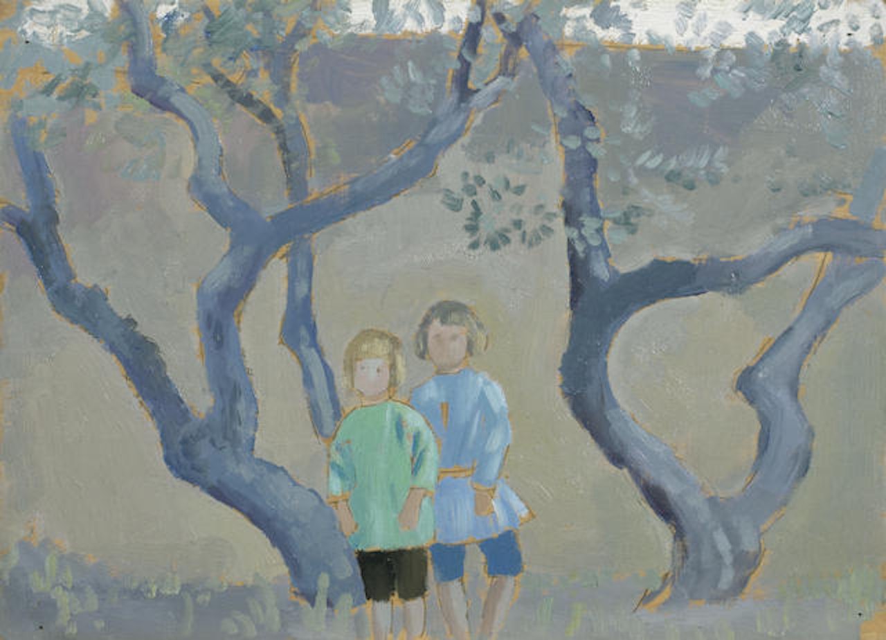 Two Children in the Garden by Augustus Edwin John
