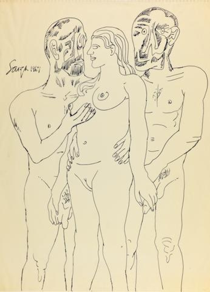 Untitled (Trio) by Francis Newton Souza