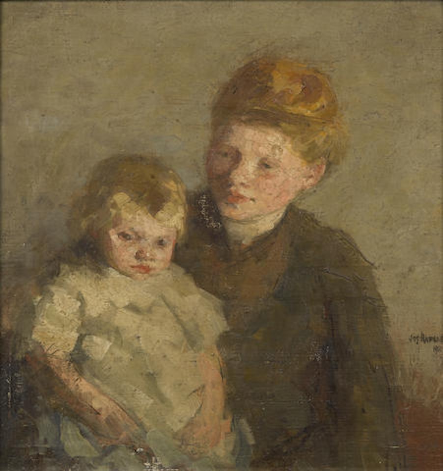 Mother and child by Joseph Raphael