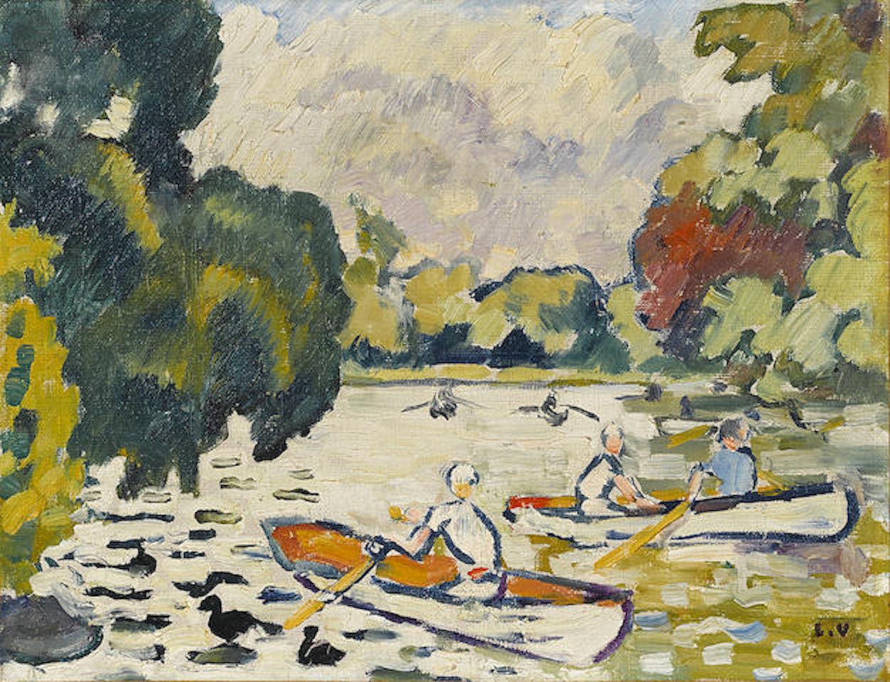 Barques au bois de Boulogne by Louis Valtat