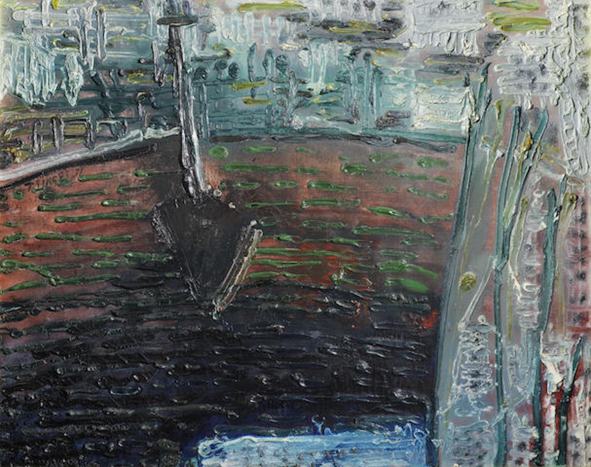 Navire sur mer rouillée by Thanos Tsingos