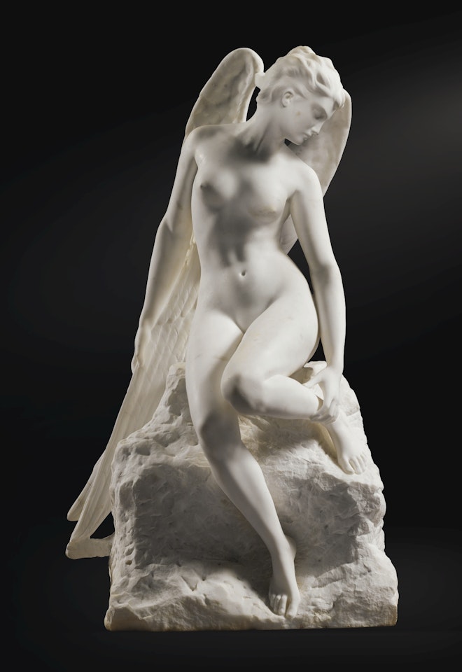 L'HIRONDELLE BLESSÉE by Alfred Boucher