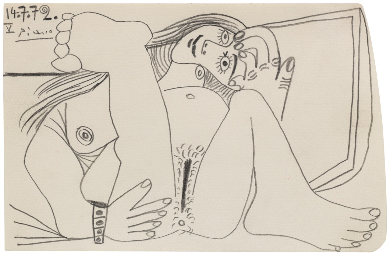 NU COUCHÉ (RECLINING NUDE) by Pablo Picasso