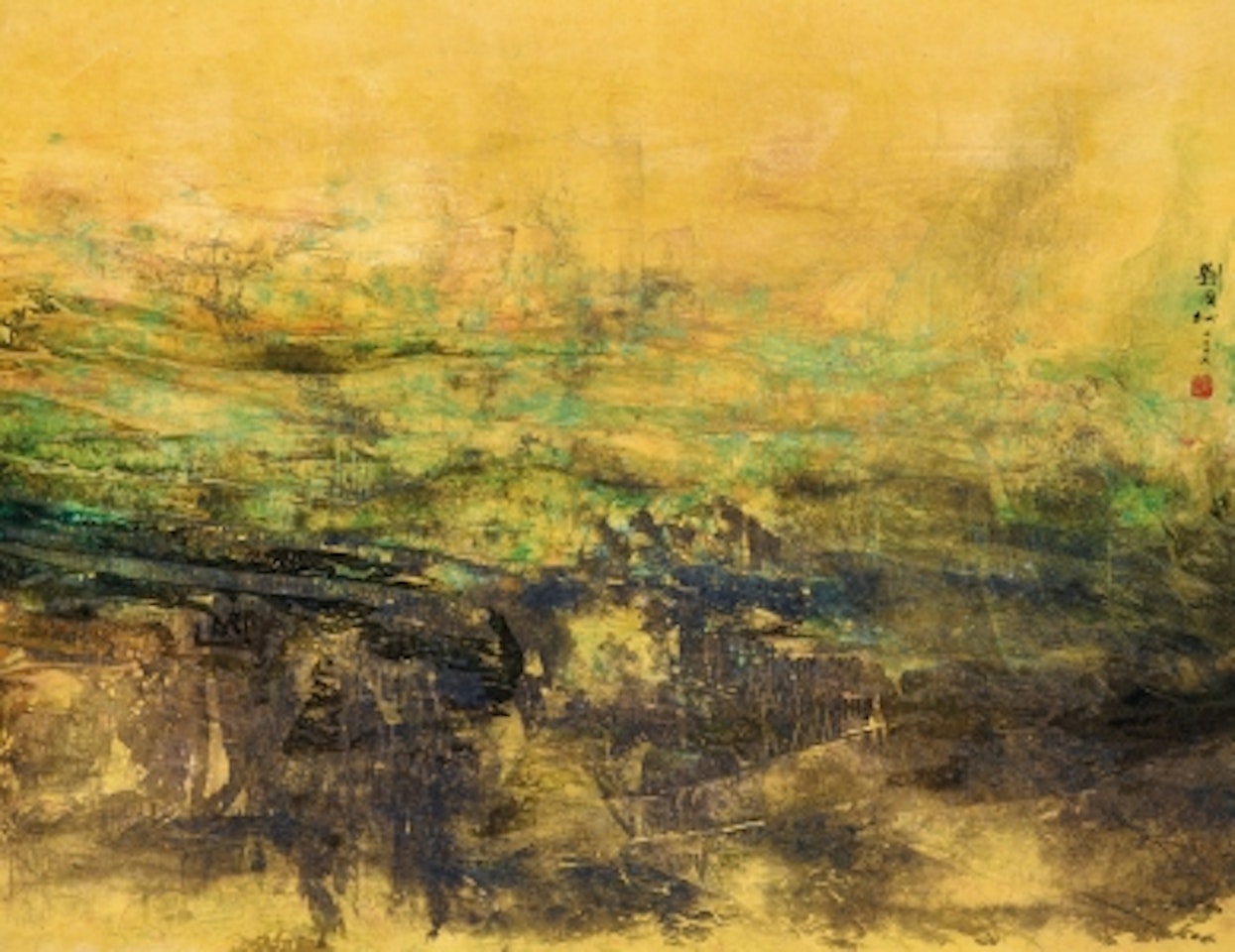 Dusk of Summer by Liu Kuo-Sung (Liu Guosong)