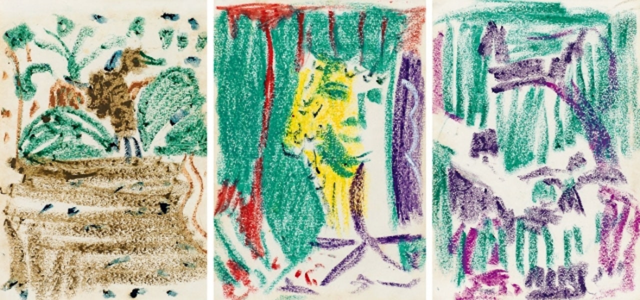 Untitled I-383; Untitled I-160; & Untitled I-386 by Wu Dayu