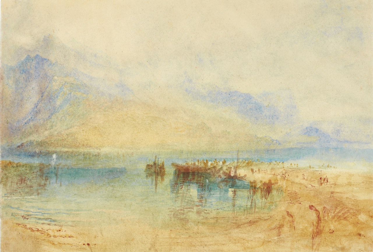 SWITZERLAND: POSSIBLY LAKE THUN by Joseph Mallord William Turner