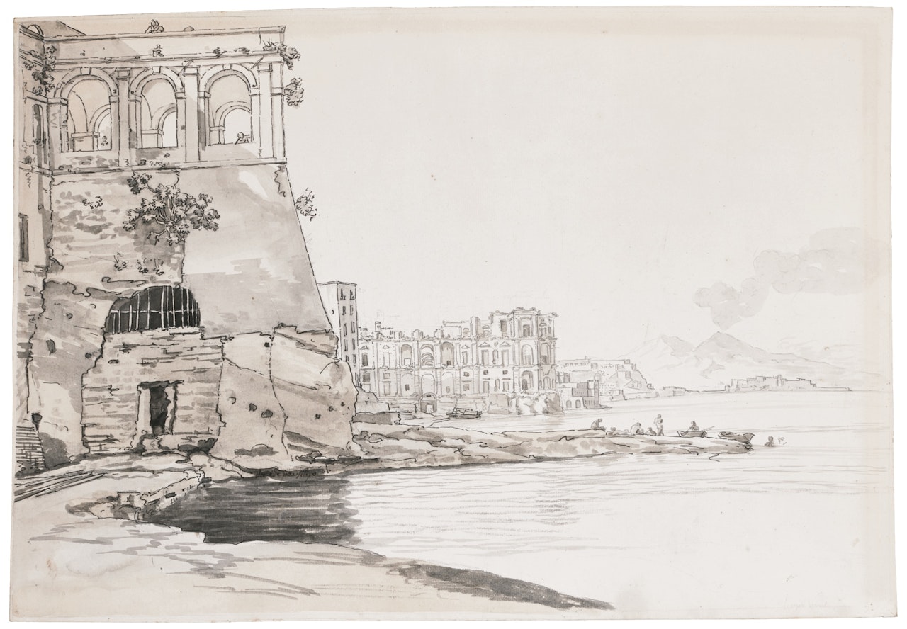 VIEW OF POSILLIPO, NAPLES by Claude Joseph Vernet