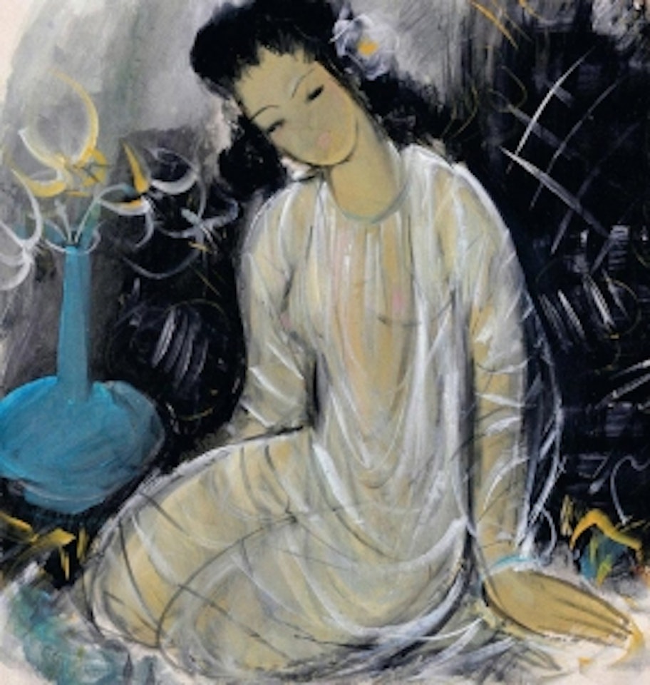 LADY IN WHITE by Lin Fengmian