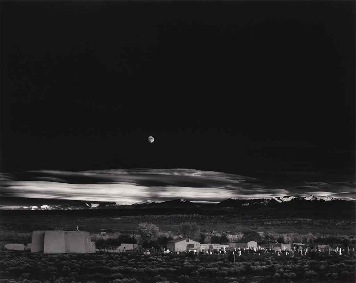 Moonrise, Hernandez, New Mexico by Ansel Adams